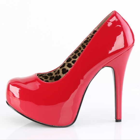 Platform Wide Width High Heel Shoes - Picture 1 of 5